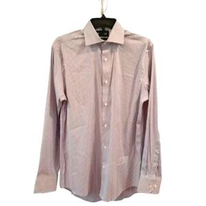 Bonobos Long Sleeve Button-up Slim Fit Plaid Men's Dress Shirt Size 15/34